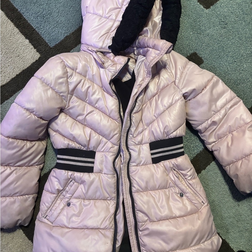 Michael Kors Light Pink Kids Puffer Jacket